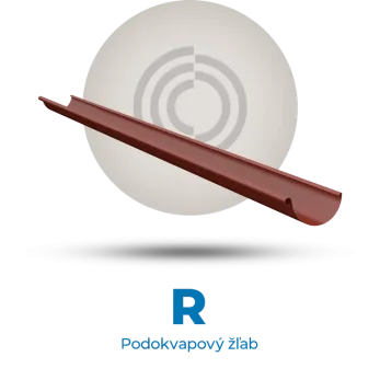 Lindab Rainline - R pododkvapový žľab