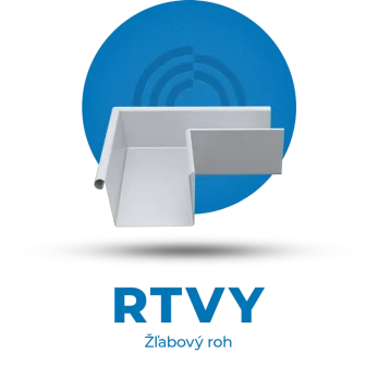Lindab Rainline - RTVI / RTVY žľabový kút/roh štvorcový