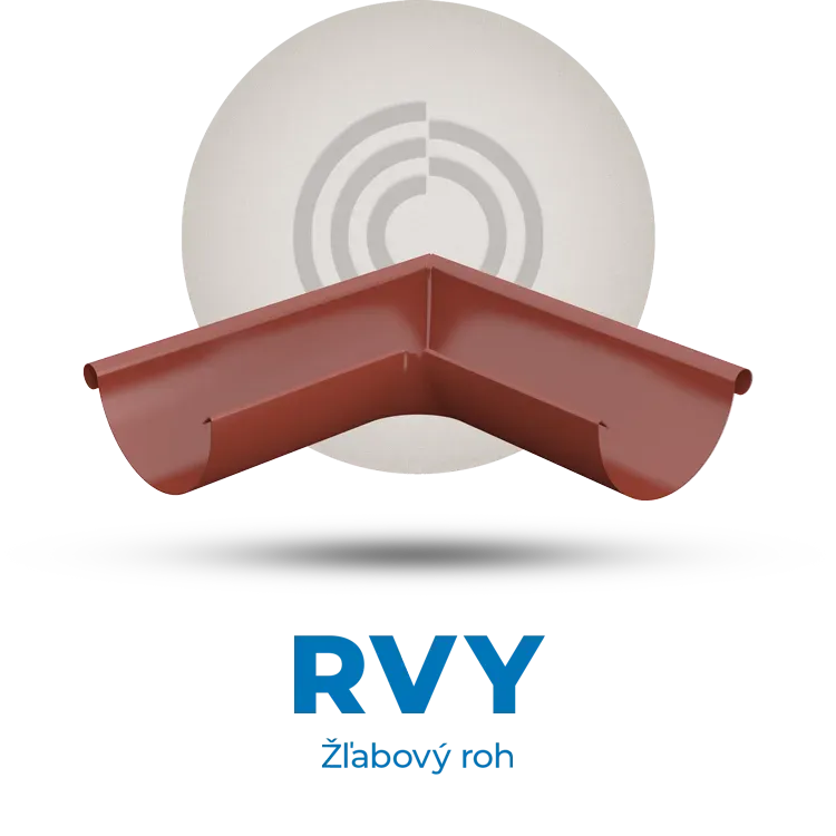 Lindab Rainline - RVI Žľabový kút / RVY Žľabový roh