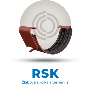 Lindab Rainline -  RSK žľabová spojka