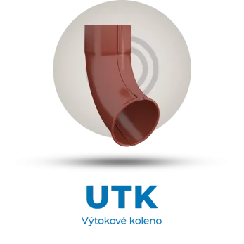Lindab Rainline - UTK výtokové koleno