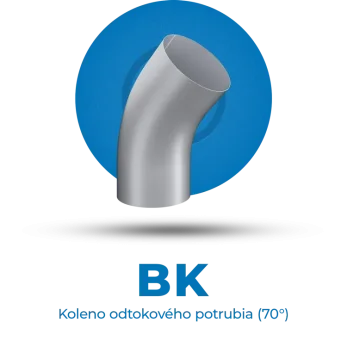 Lindab MAGESTIC - koleno odtokového  potrubia