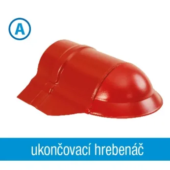 Ukončovací hrebenáč na nárožie