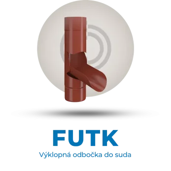 Lindab Rainline - FUTK výklopná odbočka do sudu