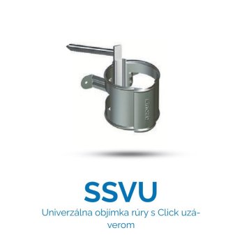 Lindab Rainline - SSVU univerzálna objímka rúry s Click uzáverom