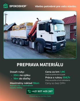 Prenájom hydraulickej ruky s vyklápačom