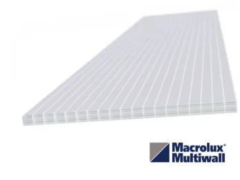 Polykarbonátová platňa Macrolux MMW HS Reflect OPÁL, komorová, mliečna biela - spodná strana, strieborná - vrchná strana