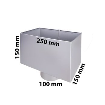 Lindab Rainline - VATKR zberný kotlík (250 x 150 x 150 mm)