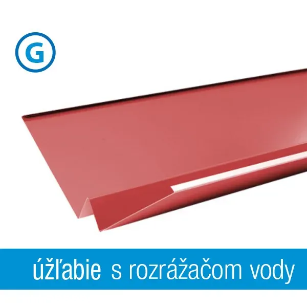 Úžľabie / Úžľabie s rozrážačom vody