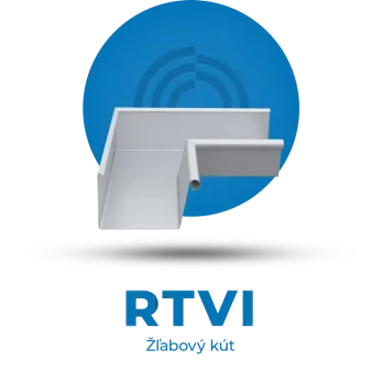 Lindab Rainline - RTVI / RTVY žľabový kút/roh štvorcový