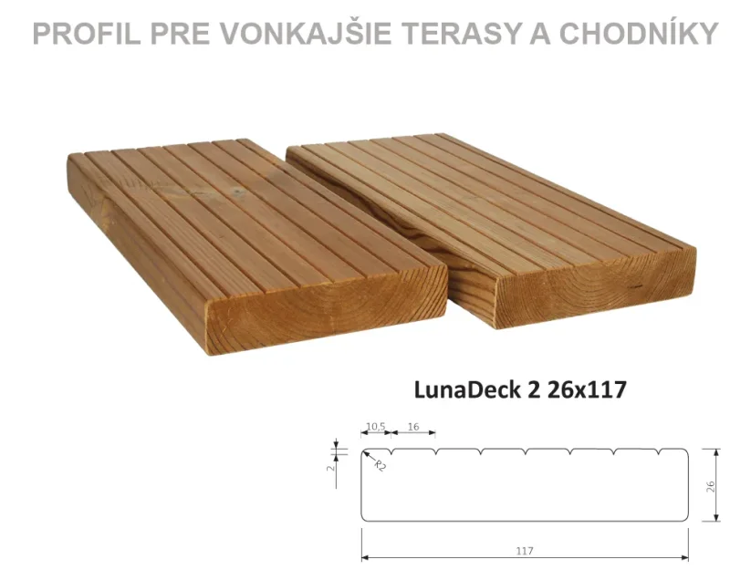 Termo - borovicové profily