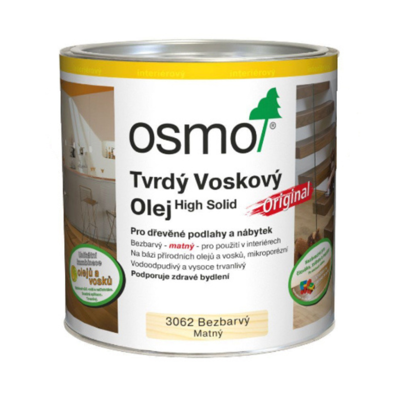 Osmo 3062 tvrdý voskový olej matný - Objem: 0.75l