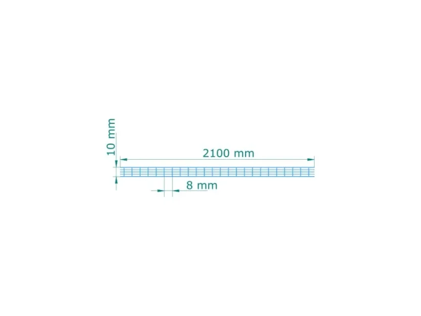 Polykarbonátová platňa LEXAN thermoclear plus, 4-komorová 10 mm  2UV