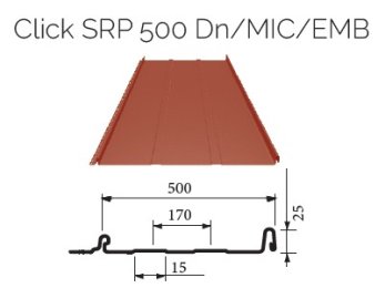 Krytina ROVA Click SRP 500 DN/MIC/EMB