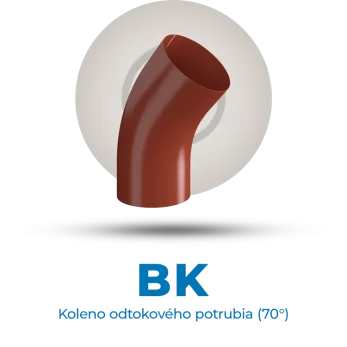 Lindab Rainline - BK koleno odtokového potrubia